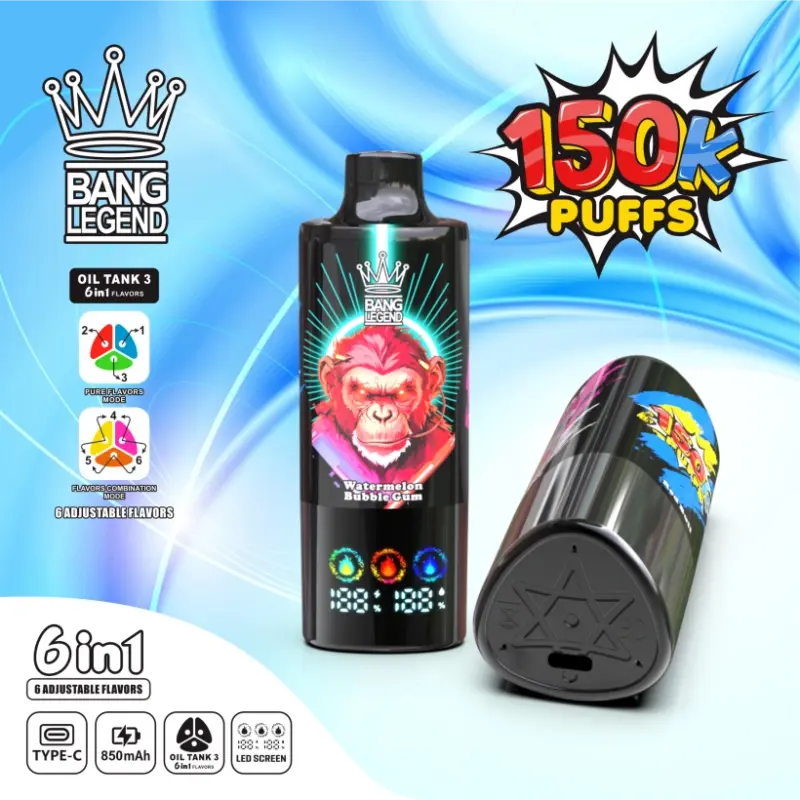 Bang Legend 150k Puffs: Top 5 Przyczyn, Dlaczego Zdecydowanie Warto Kupić Ten Vape w UE 2 150k Puffs Vaper Bang Legend 150000 Jednorazowy Vape 6 w 1 Magazyn UE