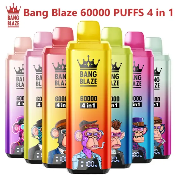 Bang Blaze 60k Puffs Jednorazowy Vape 4 w 1 60000 Zaciągnięć Darmowa Wysyłka z Magazynu UE