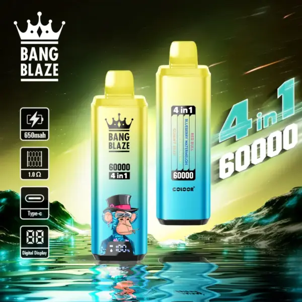 Bang Blaze 60k Puffs Jednorazowy Vape 4 w 1 60000 Zaciągnięć Darmowa Wysyłka z Magazynu UE 14 Bang Blaze 60k Puffs Jednorazowy Vape 4 w 1 60000 Zaciągnięć Darmowa Wysyłka z Magazynu UE