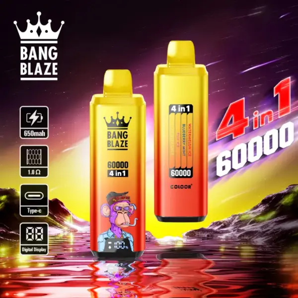 Bang Blaze 60k Puffs Jednorazowy Vape 4 w 1 60000 Zaciągnięć Darmowa Wysyłka z Magazynu UE 13 Bang Blaze 60k Puffs Jednorazowy Vape 4 w 1 60000 Zaciągnięć Darmowa Wysyłka z Magazynu UE