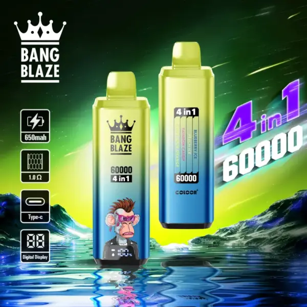 Bang Blaze 60k Puffs Jednorazowy Vape 4 w 1 60000 Zaciągnięć Darmowa Wysyłka z Magazynu UE 12 Bang Blaze 60k Puffs Jednorazowy Vape 4 w 1 60000 Zaciągnięć Darmowa Wysyłka z Magazynu UE
