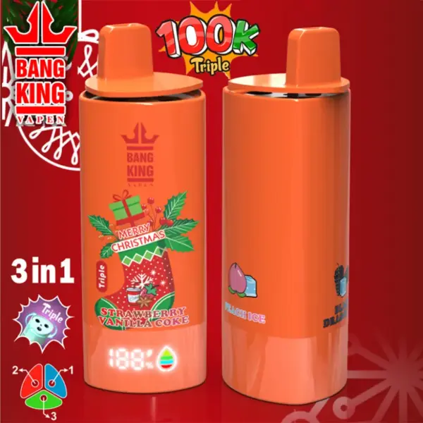 Bang King 100k Puffs Vape 3 w 1 Potrójny Zestaw Świąteczny 12 Smaków 14 Bang King 100k Puffs Vape 3 w 1 Potrójny Zestaw Świąteczny 12 Smaków