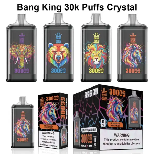 Bang King 30k Puffs Crystal Jednorazowy Vape Darmowa Wysyłka
