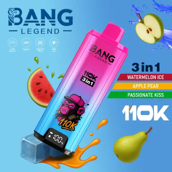 Bang Legend 110000 Puffs Vape Detaliczny 3 w 1 Kup 2 Sztuki Darmowa Wysyłka 15 Bang Legend 110000 Puffs Vape Detaliczny 3 w 1 Kup 2 Sztuki Darmowa Wysyłka