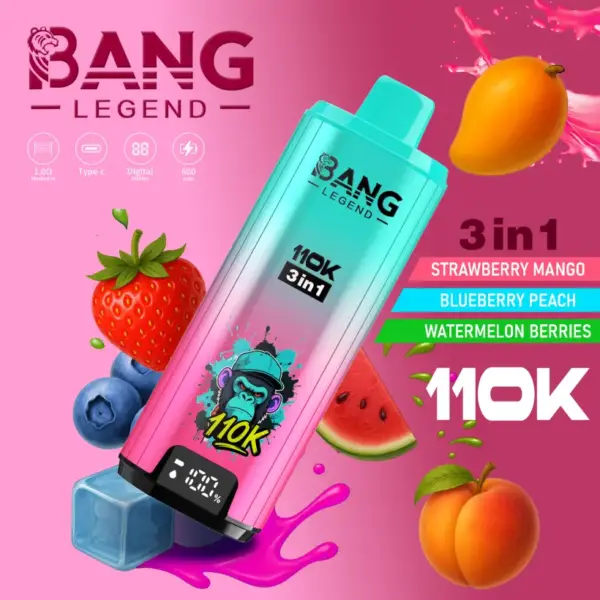Bang Legend 110000 Puffs Vape Detaliczny 3 w 1 Kup 2 Sztuki Darmowa Wysyłka 12 Bang Legend 110000 Puffs Vape Detaliczny 3 w 1 Kup 2 Sztuki Darmowa Wysyłka