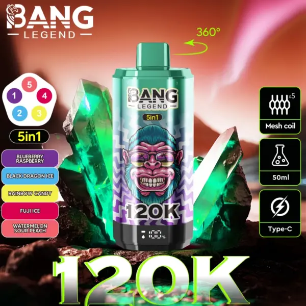 Bang Legend 120000 Puffs Vape detaliczny 5 w 1 Kup 2 sztuki Zamówienie próbki 13 Bang Legend 120000 Puffs Vape detaliczny 5 w 1 Kup 2 sztuki Zamówienie próbki