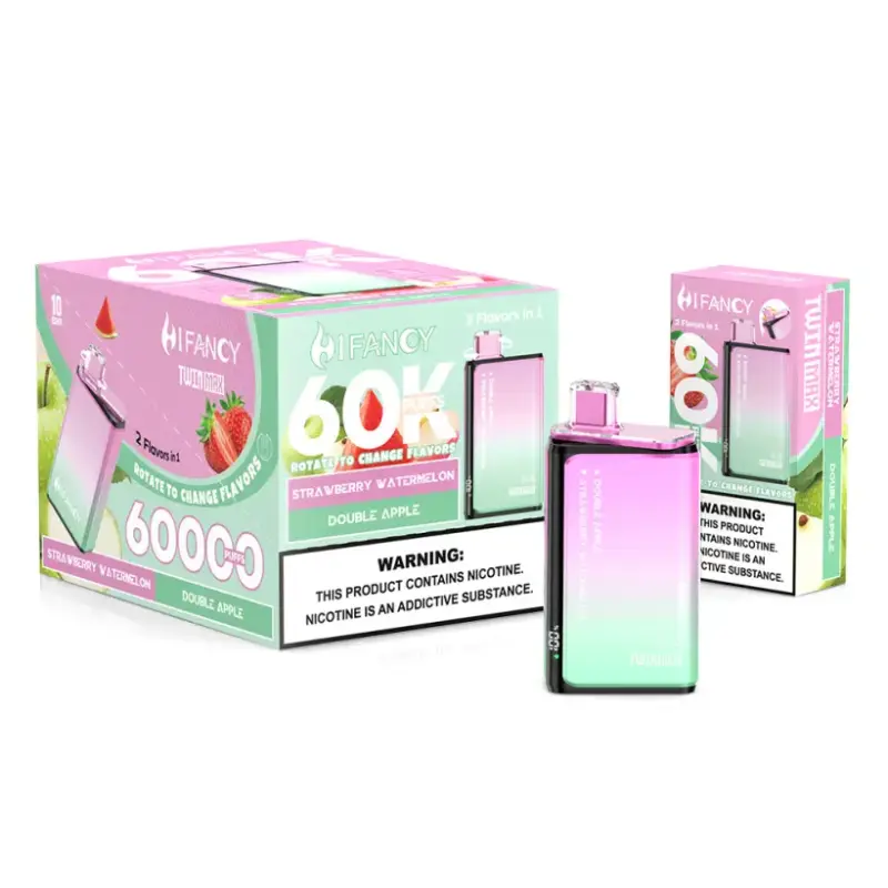 Hifancy Twin Max 60K vs inne vapy 2 w 1 – gdzie leży prawdziwa przewaga? 3 Hifancy 60000 Puffs Jednorazowy Vape 2 w 1 Twin Max – Darmowa Wysyłka z Magazynu UE