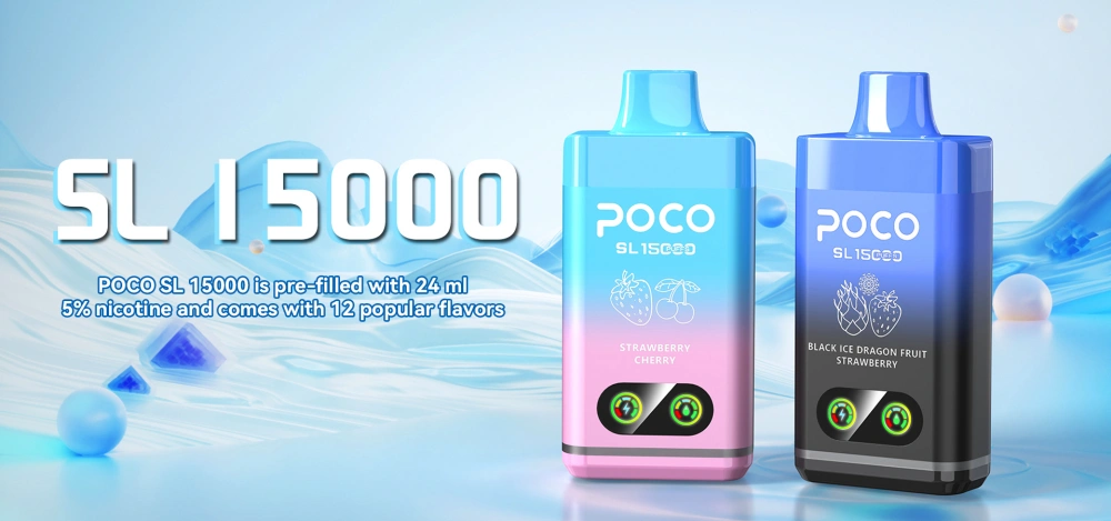 POCO SL 15000 Zaciągnięć Jednorazowy Vape Hurt Darmowa Wysyłka Magazyn UE