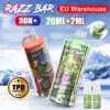 Puff 30000 Razz Bar 30k+ Zaciągnięć Jednorazowy Vape TPD Hurtowo Refillable z 20ml Liquidu Darmowa Wysyłka z UE