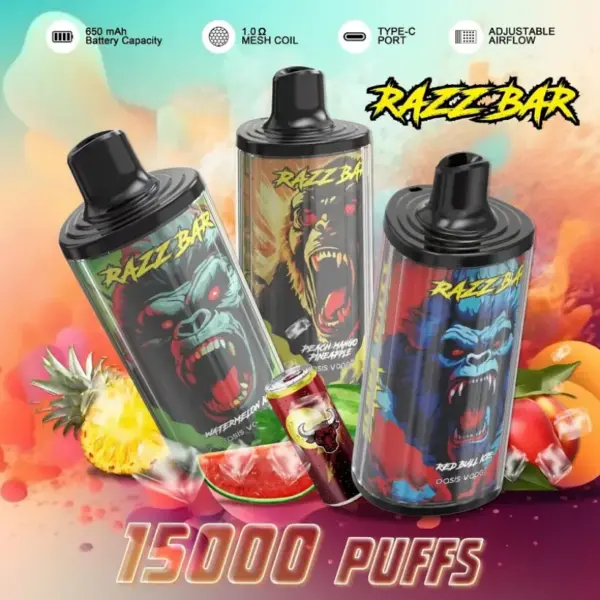 Razz Bar 15000 Puffs Jednorazowy Vape Hurt Darmowa Wysyłka Magazyn UE 9 Razz Bar 15000 Puffs Jednorazowy Vape Hurt Darmowa Wysyłka Magazyn UE