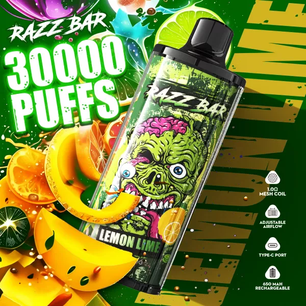 Razz Bar 30000 Puffs Vape Jednorazowy Hurt Kryształ Darmowa Wysylka Magazyn UE