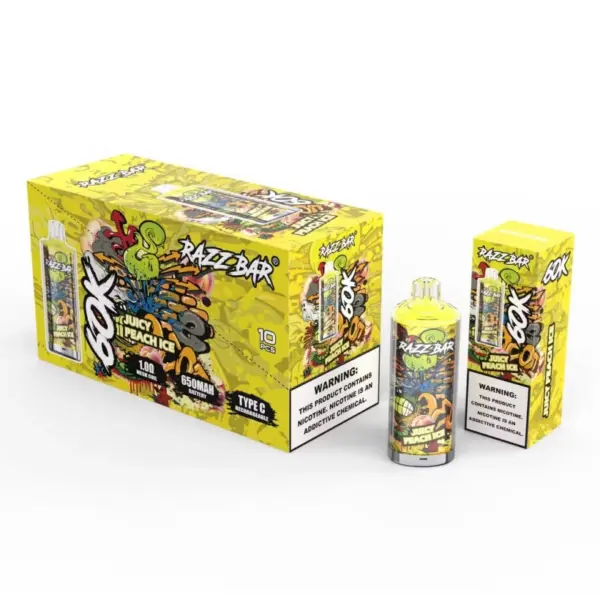 Razz Bar 60000 Puffs Jednorazowy Vape 60K Crystal Design Ładowalny Magazyn UE 15 Razz Bar 60000 Puffs Jednorazowy Vape 60K Crystal Design Ładowalny Magazyn UE