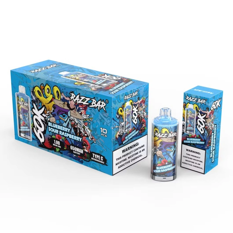 Razz Bar 60000 Puffs Jednorazowy Vape 60K Crystal Design Ładowalny Magazyn UE 3 Razz Bar 60000 Puffs Jednorazowy Vape 60K Crystal Design Ładowalny Magazyn UE