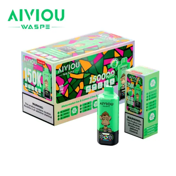 WASPE 150000 Puffs AIVIOU Jednorazowy Vape 6 w 1 Hurt Darmowa Wysyłka Magazyn UE 15 WASPE 150000 Puffs AIVIOU Jednorazowy Vape 6 w 1 Hurt Darmowa Wysyłka Magazyn UE