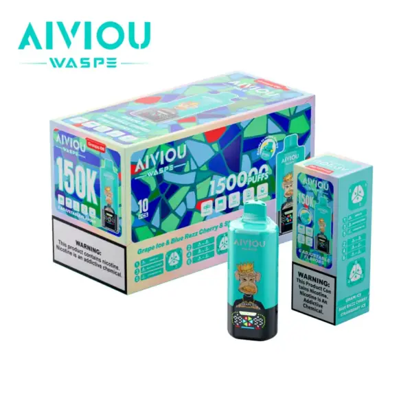 WASPE 150000 Puffs AIVIOU Jednorazowy Vape 6 w 1 Hurt Darmowa Wysyłka Magazyn UE 12 WASPE 150000 Puffs AIVIOU Jednorazowy Vape 6 w 1 Hurt Darmowa Wysyłka Magazyn UE