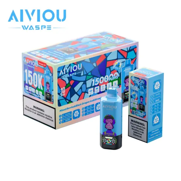 WASPE 150000 Puffs AIVIOU Jednorazowy Vape 6 w 1 Hurt Darmowa Wysyłka Magazyn UE