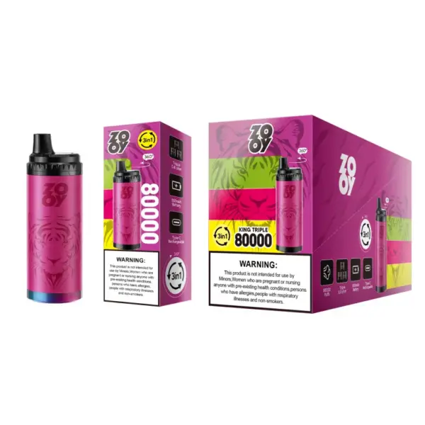 ZOOY 80K Puffs Jednorazowy Vape King Triple 3 w 1 Wysyłka z Magazynu UE 13 ZOOY 80K Puffs Jednorazowy Vape King Triple 3 w 1 Wysyłka z Magazynu UE