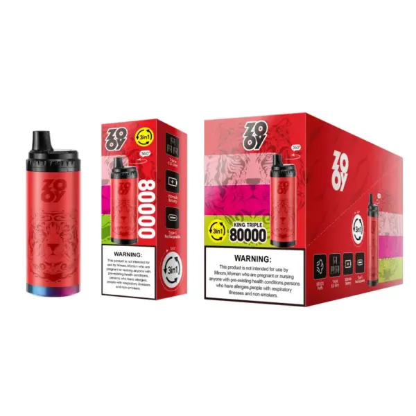ZOOY 80K Puffs Jednorazowy Vape King Triple 3 w 1 Wysyłka z Magazynu UE 11 ZOOY 80K Puffs Jednorazowy Vape King Triple 3 w 1 Wysyłka z Magazynu UE