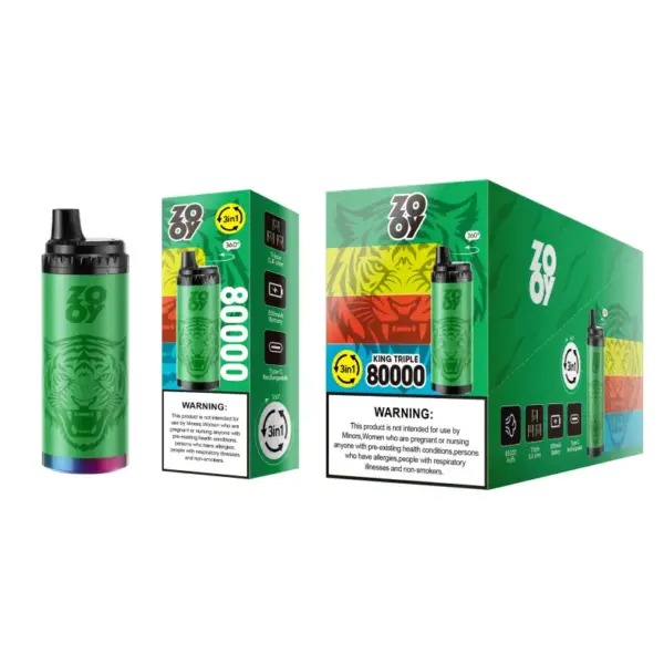 ZOOY 80K Puffs Jednorazowy Vape King Triple 3 w 1 Wysyłka z Magazynu UE 10 ZOOY 80K Puffs Jednorazowy Vape King Triple 3 w 1 Wysyłka z Magazynu UE