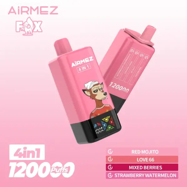 Airmez 120000 Puffs Jednorazowy Vape 4 w 1 z Darmową Wysyłką z Magazynu UE 14 Airmez 120000 Puffs Jednorazowy Vape 4 w 1 z Darmową Wysyłką z Magazynu UE