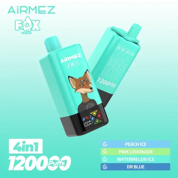 Airmez 120000 Puffs Jednorazowy Vape 4 w 1 z Darmową Wysyłką z Magazynu UE