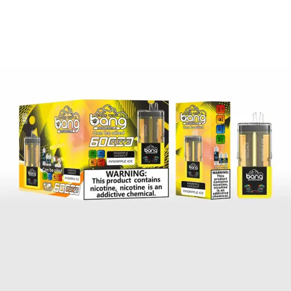 Bang 60000 Zaciągnięć 60k 2 w 1 Napełniany Kryształ Jednorazowy Vape 2 x 10 ml Płyn 15 Bang 60000 Zaciągnięć 60k 2 w 1 Napełniany Kryształ Jednorazowy Vape 2 x 10 ml Płyn