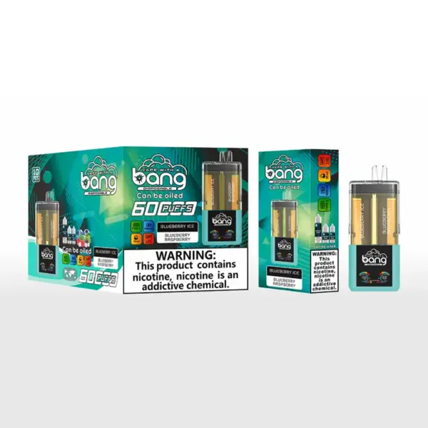Bang 60000 Zaciągnięć 60k 2 w 1 Napełniany Kryształ Jednorazowy Vape 2 x 10 ml Płyn