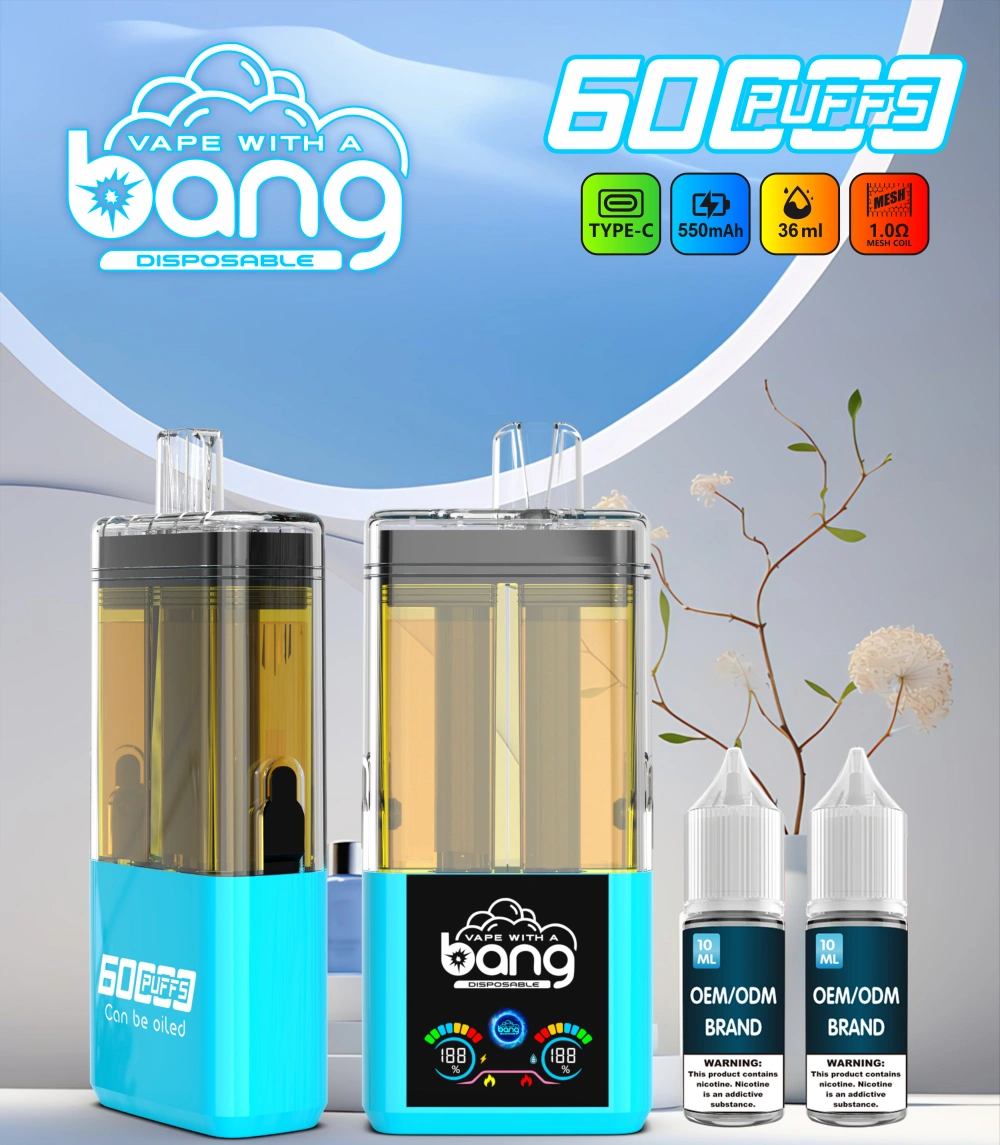 Bang 60000 Zaciągnięć 60k 2 w 1 Napełniany Kryształ Jednorazowy Vape 2 x 10 ml Płyn 16 Bang 60000 Zaciągnięć 60k 2 w 1 Napełniany Kryształ Jednorazowy Vape 2 x 10 ml Płyn