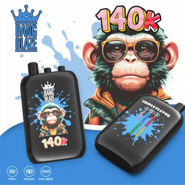 Bang Blaze 140k Puffs Jednorazowy E-papieros 3 w 1 Smaki 140000 Zaciągnięć Darmowa Wysyłka 10 Bang Blaze 140k Puffs Jednorazowy E-papieros 3 w 1 Smaki 140000 Zaciągnięć Darmowa Wysyłka
