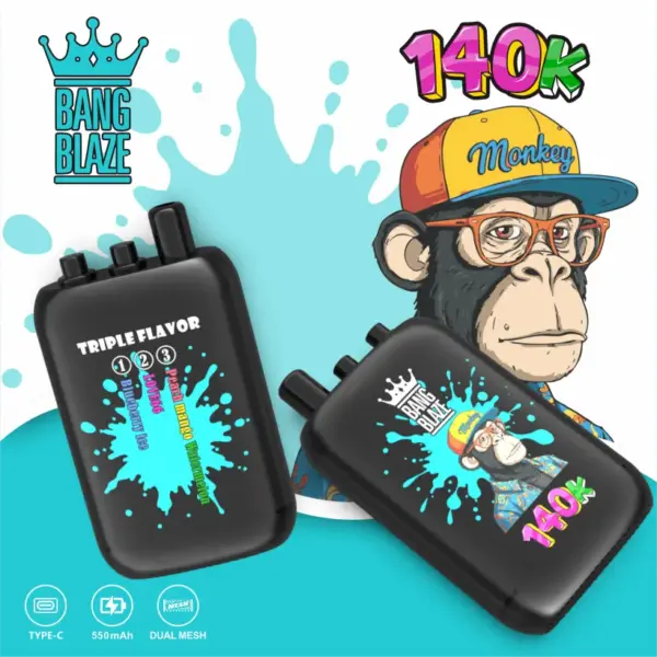 Bang Blaze 140k Puffs Jednorazowy E-papieros 3 w 1 Smaki 140000 Zaciągnięć Darmowa Wysyłka 15 Bang Blaze 140k Puffs Jednorazowy E-papieros 3 w 1 Smaki 140000 Zaciągnięć Darmowa Wysyłka