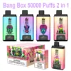 Bang Box 50k Zaciągnięć 2 w 1 Podwójny Smak Jednorazowy Vape 50000 Darmowa Wysyłka