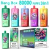 Bang Box 80k Zaciągnięć 3 w 1 Potrójny Jednorazowy Vape Hurt 80000 Darmowa Wysyłka