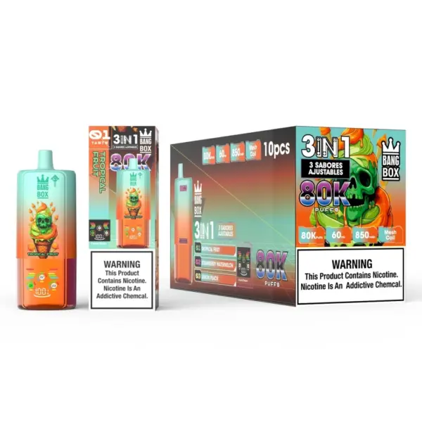 Bang Box 80k Zaciągnięć 3 w 1 Potrójny Jednorazowy Vape Hurt 80000 Darmowa Wysyłka
