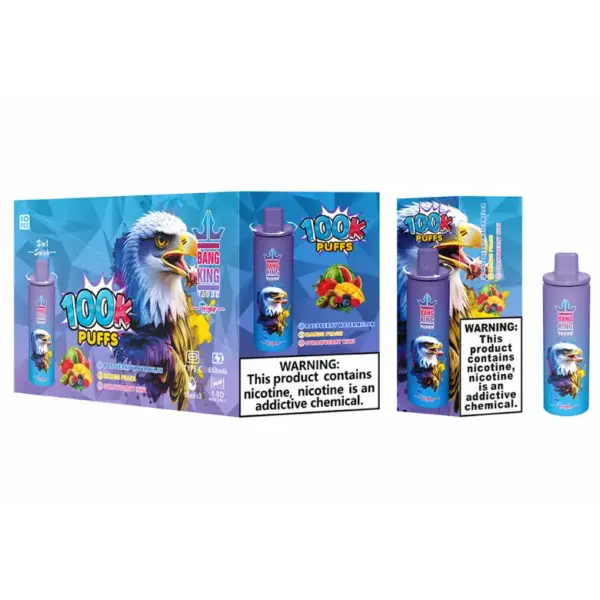 Bang King 100000 Puffs 100k Jednorazowy E-papieros 3 w 1 Trzy Smaki Darmowa Wysyłka Sprzedaż Hurtowa 12 Bang King 100000 Puffs 100k Jednorazowy E-papieros 3 w 1 Trzy Smaki Darmowa Wysyłka Sprzedaż Hurtowa