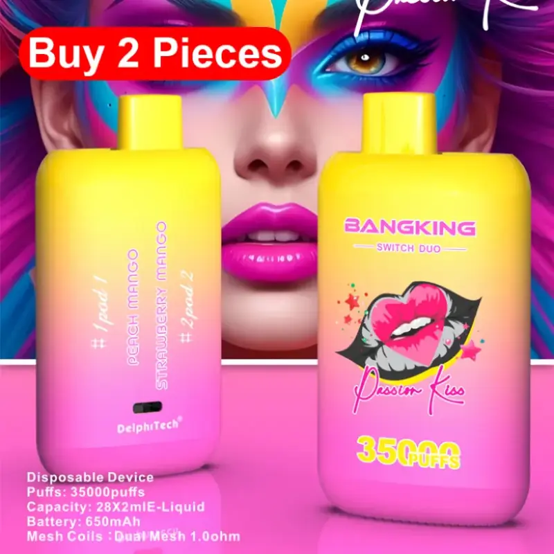 Bang King 35000 Puffs – Vape 2 w 1, Który Zmienił Moje Codzienne Vapowanie (12 Smaków + Darmowa Wysyłka UE!) 2 Bang King 35000 Puffs Retile Vape Switch Duo 2 w 1 Kup 2 Sztuki Opakowanie Pojedyncze