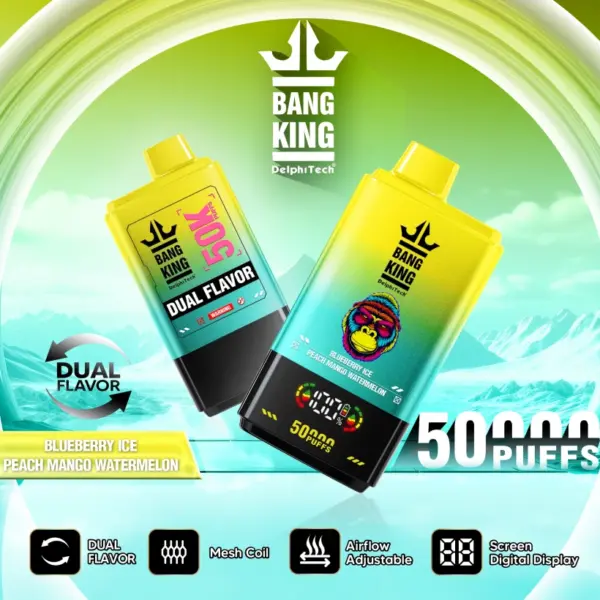 Bang King 50k Puffs 2 w 1 Jednorazowy Vape Pen 50000 Darmowa Wysyłka