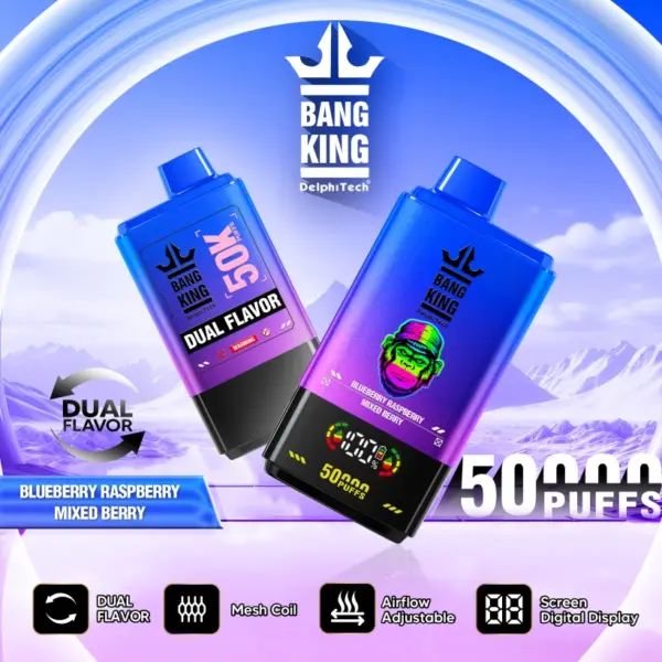 Bang King 50k Puffs 2 w 1 Jednorazowy Vape Pen 50000 Darmowa Wysyłka 11 Bang King 50k Puffs 2 w 1 Jednorazowy Vape Pen 50000 Darmowa Wysyłka