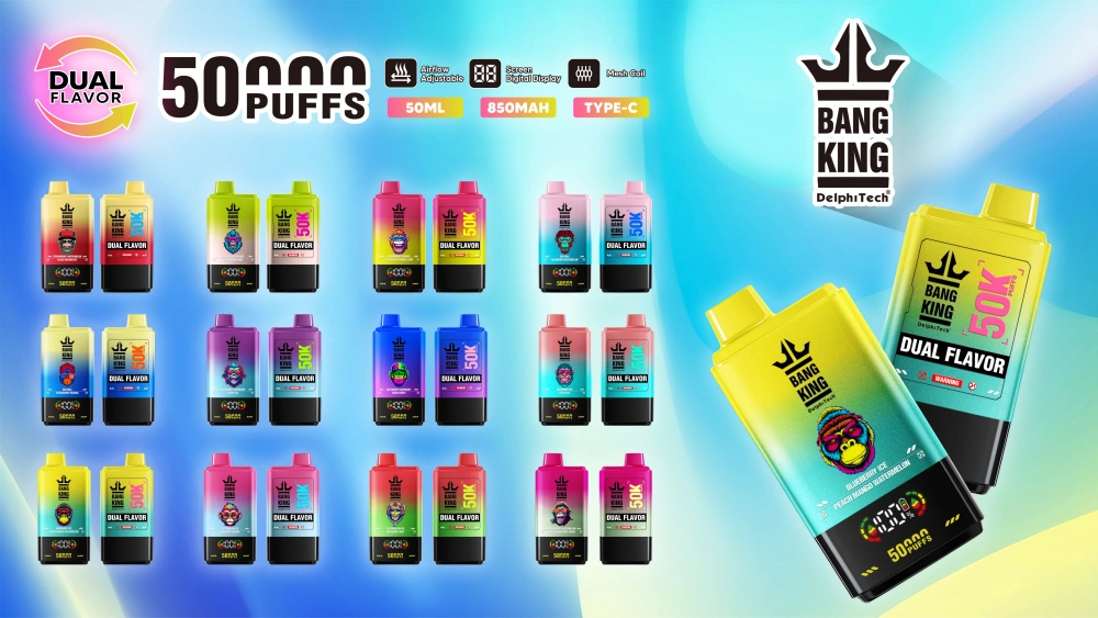Bang King 50k Puffs 2 w 1 Jednorazowy Vape Pen 50000 Darmowa Wysyłka 16 Bang King 50k Puffs 2 w 1 Jednorazowy Vape Pen 50000 Darmowa Wysyłka