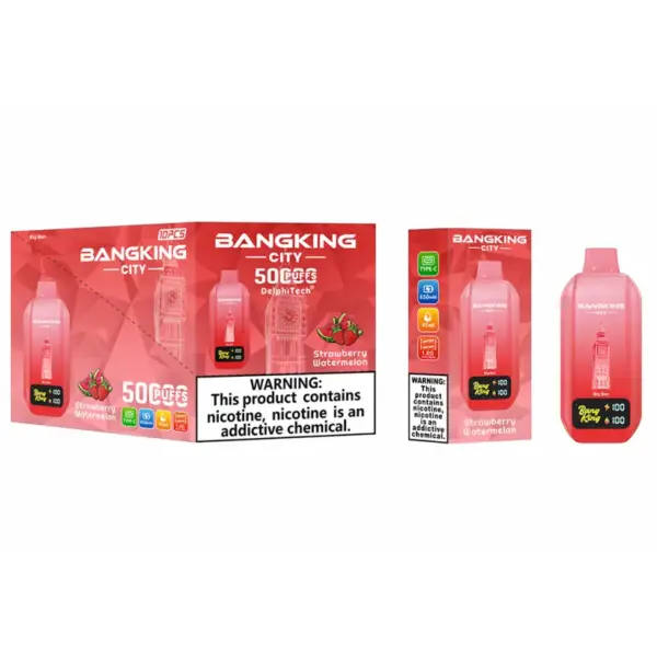 Bang King 50k Zaciągnięć City 50000 Jednorazowy Vape Hurt Darmowa Wysyłka