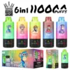 Bang Leader 110k Zaciągnięć Vape Jednorazowy Ładowany 6 w 1 1100000 Darmowa Wysyłka