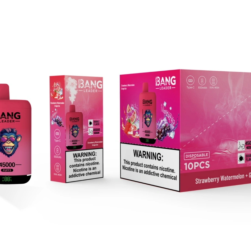 Bang Leader 45000 Puffs 45k Podwójne Smaki 2 w 1 Jednorazowy Vape Hurt Darmowa Wysyłka 8 Bang Leader 45000 Puffs 45k Podwójne Smaki 2 w 1 Jednorazowy Vape Hurt Darmowa Wysyłka