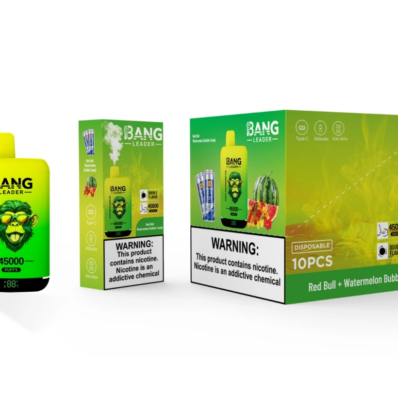 Bang Leader 45000 Puffs 45k Podwójne Smaki 2 w 1 Jednorazowy Vape Hurt Darmowa Wysyłka 6 Bang Leader 45000 Puffs 45k Podwójne Smaki 2 w 1 Jednorazowy Vape Hurt Darmowa Wysyłka