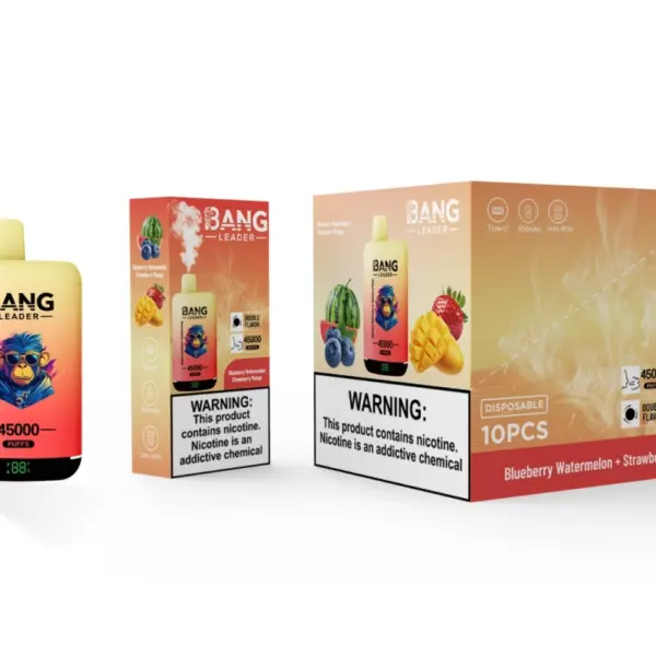 Bang Leader 45000 Puffs 45k Podwójne Smaki 2 w 1 Jednorazowy Vape Hurt Darmowa Wysyłka 10 Bang Leader 45000 Puffs 45k Podwójne Smaki 2 w 1 Jednorazowy Vape Hurt Darmowa Wysyłka
