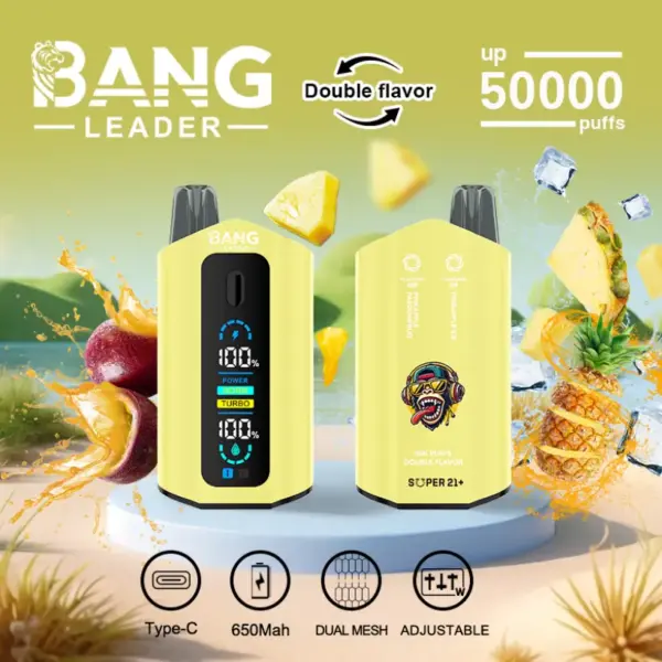 Bang Leader 50k Puffs 2 w 1 Podwójne Smaki Najlepszy Jednorazowy Vape 50000 Darmowa Wysyłka 11 Bang Leader 50k Puffs 2 w 1 Podwójne Smaki Najlepszy Jednorazowy Vape 50000 Darmowa Wysyłka