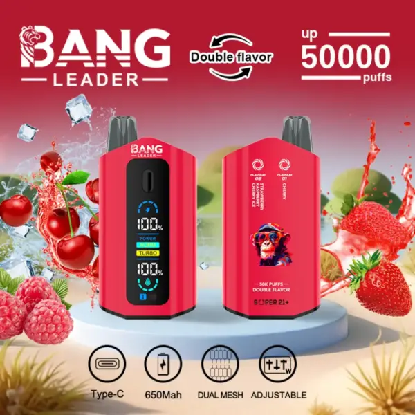 Bang Leader 50k Puffs 2 w 1 Podwójne Smaki Najlepszy Jednorazowy Vape 50000 Darmowa Wysyłka 10 Bang Leader 50k Puffs 2 w 1 Podwójne Smaki Najlepszy Jednorazowy Vape 50000 Darmowa Wysyłka