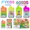 FYCOS 60K Puffs Jednorazowy E-papieros 60000 2 w 1 Podwójny Smak Darmowa Wysyłka
