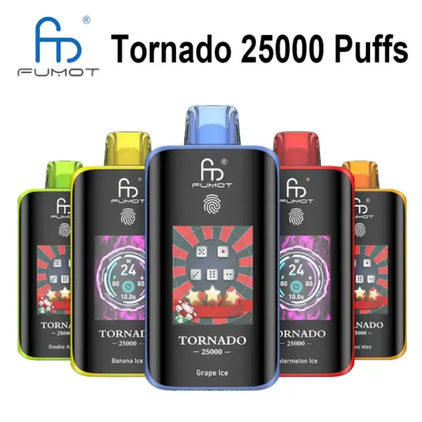 Fumot 25k Zaciągnięć Tornado 25000 Jednorazowy Vape Hurt Darmowa Wysyłka