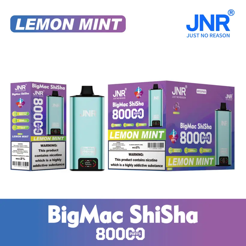 JNR 80K 80000 Zaciągnięć Big Mac Shisha DTL Jednorazowy Vape Hurt Darmowa Wysyłka 6 JNR 80K 80000 Zaciągnięć Big Mac Shisha DTL Jednorazowy Vape Hurt Darmowa Wysyłka