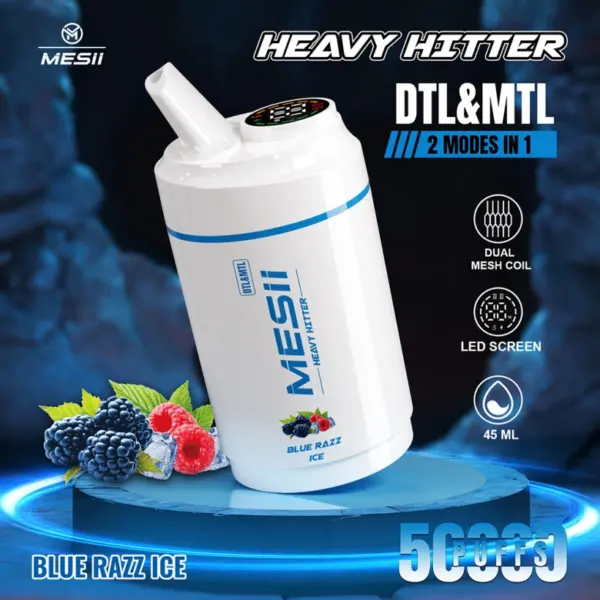 Mesii 50k Zaciągnięć Heavy Hitter Najlepszy Jednorazowy Vape 50000 Darmowa Wysyłka 11 Mesii 50k Zaciągnięć 2 w 1 Heavy Hitter Najlepszy Jednorazowy Vape 50000 Darmowa Wysyłka