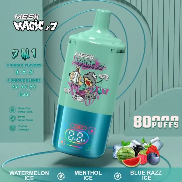 Mesii 80k Zaciągnięć Magic 7 w 1 Jednorazowy Vape Ładowalny 80000 Darmowa Wysyłka 11 Mesii 80k Zaciągnięć Magic 7 w 1 Jednorazowy Vape Ładowalny 80000 Darmowa Wysyłka
